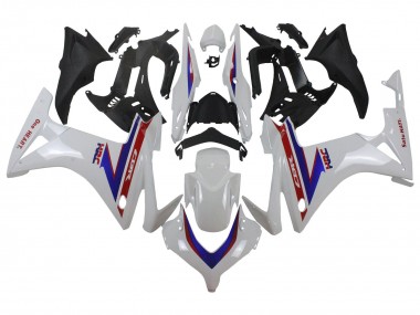 Honda CBR500R Motorrad Verkleidung 2013-2015 - Weiss Rot Blau HRC
