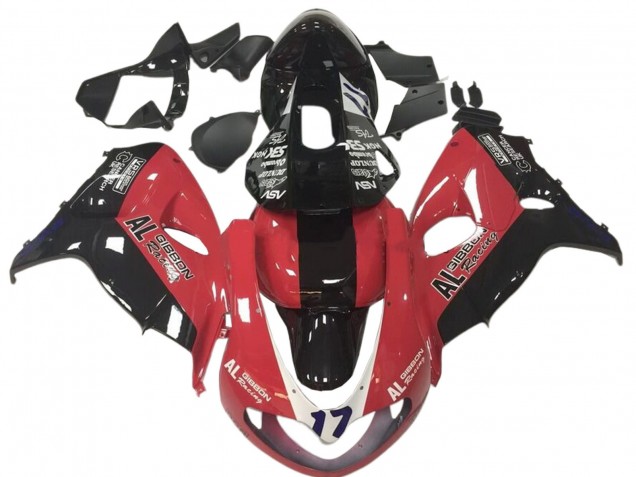 Suzuki TL1000R Motorrad Verkleidung 1998-2003 - Rot Schwarz Rennen 17