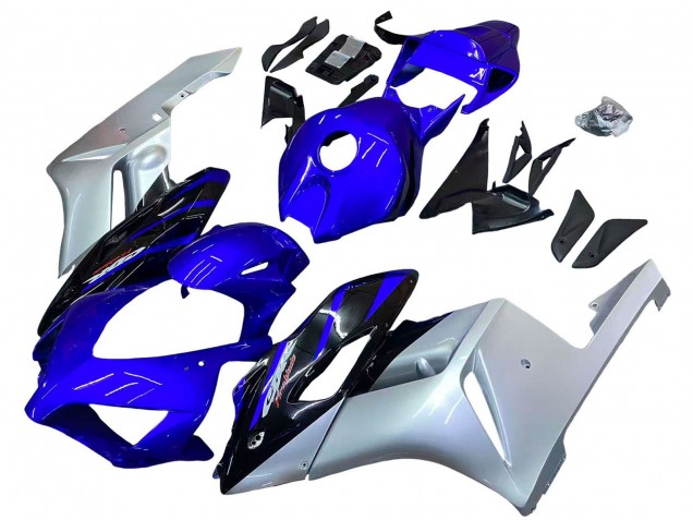 Honda CBR1000RR Motorrad Verkleidung 2004-2005 - Silber Blau Glanzendes Schwarz