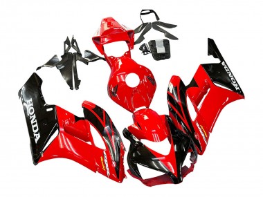 Honda CBR1000RR Motorrad Verkleidung 2004-2005 - Rot Glanzendes Schwarz Rennen