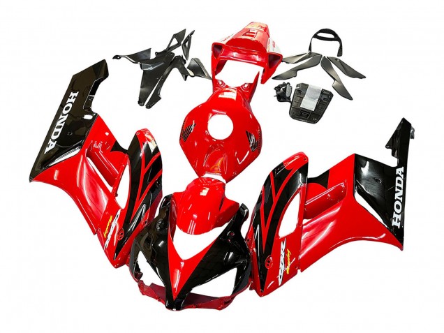 Honda CBR1000RR Motorrad Verkleidung 2004-2005 - Rot Glanzendes Schwarz Rennen