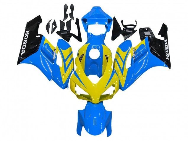 Honda CBR1000RR Motorrad Verkleidung 2004-2005 - Blau Gelb Glanzendes Schwarz