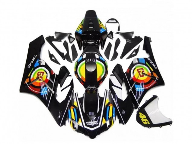 Honda CBR1000RR Motorrad Verkleidung 2004-2005 - Glanzendes Schwarz Gelb Grun Rot 46