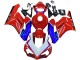 Honda CBR1000RR Motorrad Verkleidung 2004-2005 - Rot Blau Weiss Schwarz Motul