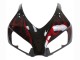Honda CBR1000RR Motorrad Verkleidung 2006-2007 - Glanzendes Schwarz Rot Flamme