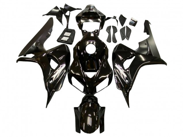 Honda CBR1000RR Motorrad Verkleidung 2006-2007 - Glanzendes Schwarz Matt Schwarz