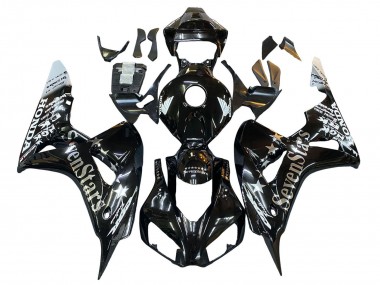 Honda CBR1000RR Motorrad Verkleidung 2006-2007 - Glanzendes Schwarz Gold SevenStars