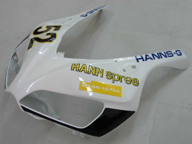 Honda CBR1000RR Motorrad Verkleidung 2006-2007 - Weiss Grun Glanzendes Schwarz Hannspree 52