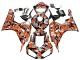 Honda CBR1000RR Motorrad Verkleidung 2006-2007 - Schwarz Orange Silber Camouflage