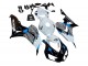Honda CBR1000RR Motorrad Verkleidung 2006-2007 - Weiss Blau Glanzendes Schwarz
