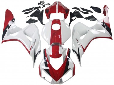 Honda CBR1000RR Motorrad Verkleidung Kit 2006-2007 - Weiss Rot Glanzendes Schwarz