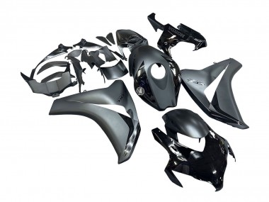 Honda CBR1000RR Motorrad Verkleidung 2008-2011 - Grau Glanzendes Schwarz