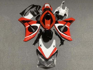 Honda CBR1000RR Motorrad Verkleidung Kit 2008-2011 - Weiss Rot Glanzendes Schwarz