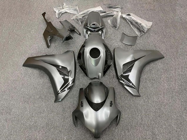 Honda CBR1000RR Motorrad Verkleidung 2008-2011 - Grau Glanzendes Schwarz