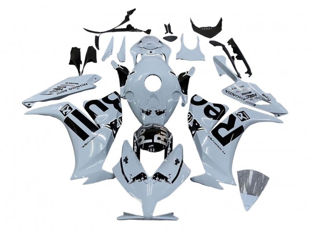 Honda CBR1000RR Motorrad Verkleidung 2012-2016 - Hellgrau Glanzendes Schwarz Red Bull