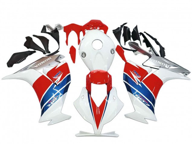 Honda CBR1000RR Motorrad Verkleidung 2012-2016 - Weiss Silber Blau Rot