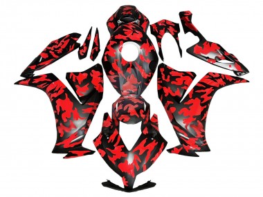 Honda CBR1000RR Motorrad Verkleidung 2012-2016 - Rot Glanzendes Schwarz