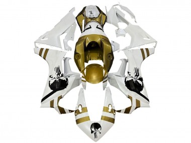 Honda CBR1000RR Motorrad Verkleidung 2017-2023 - Weiss Dunkel Gold