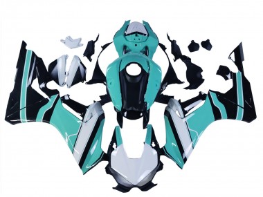 Honda CBR1000RR Motorrad Verkleidung 2017-2023 - Weiss Hellblau Glanzendes Schwarz