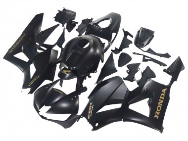 Honda CBR600RR Motorrad Verkleidung 2013-2023 - Matt Schwarz Gold Aufkleber