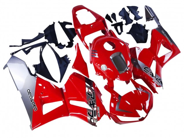 Honda CBR600RR Motorrad Verkleidung 2013-2023 - Silber Rot