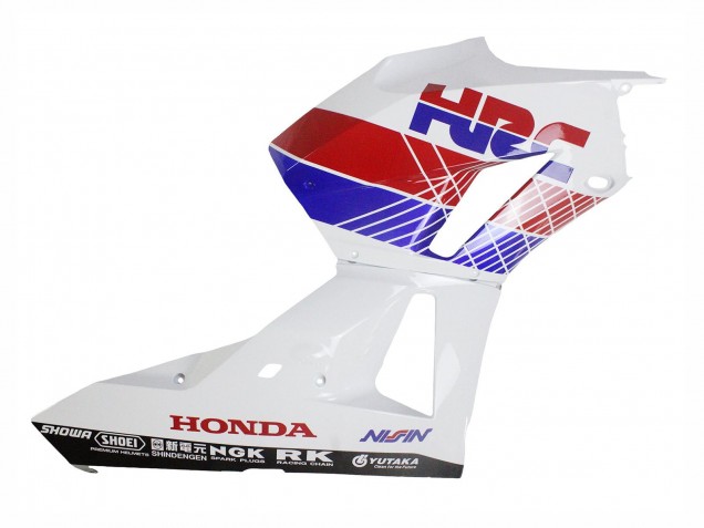 Honda CBR600RR Motorrad Verkleidung 2013-2023 - Weiss Rot Blau HRC