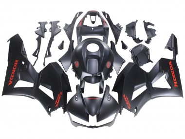 Honda CBR600RR Motorrad Verkleidung 2013-2023 - Matt Schwarz Rot Aufkleber