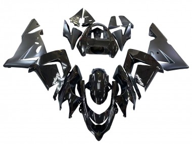 Kawasaki ZX10R Motorrad Verkleidung 2004-2005 - Glanzendes Matt Schwarz Ninja