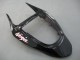 Kawasaki ZX6R Motorrad Verkleidung 2003-2004 - Glanzendes Schwarz