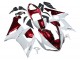 Kawasaki ZX6R Motorrad Verkleidung 2005-2006 - Weiss Rot