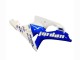 Suzuki GSXR1000 Motorrad Verkleidung 2000-2002 - Weiss Blau Jordan 59