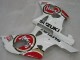 Suzuki GSXR1000 Motorrad Verkleidung 2000-2002 - Weiss Rot Lucky Strike