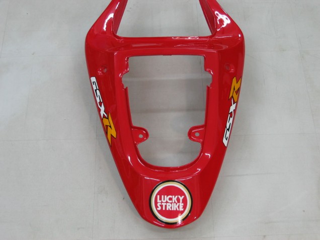 Suzuki GSXR1000 Motorrad Verkleidung 2000-2002 - Weiss Rot Lucky Strike