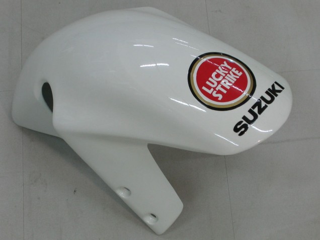 Suzuki GSXR1000 Motorrad Verkleidung 2000-2002 - Weiss Rot Lucky Strike