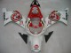 Suzuki GSXR1000 Motorrad Verkleidung 2000-2002 - Weiss Rot Lucky Strike