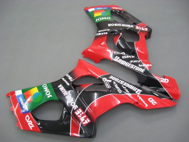 Suzuki GSXR 1000 Motorrad Verkleidung 2003-2004 - Rot Gelb Blau Grun Schwarz JOMO