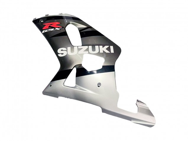 Suzuki GSXR 600 / GSXR 750 Motorrad Verkleidung 2001-2003 - Silber Glanzendes Schwarz Rot