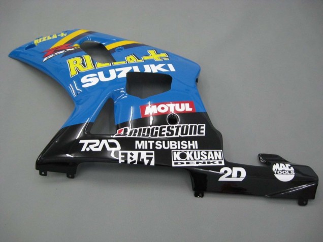Suzuki GSXR 600 / GSXR 750 Motorrad Verkleidung 2001-2003 - Blau Gelb Schwarz Motul Rizla