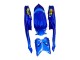 Suzuki GSXR 600 / GSXR 750 Motorrad Verkleidung 2008-2010 - Blau Fluoreszierendes Grun Hai