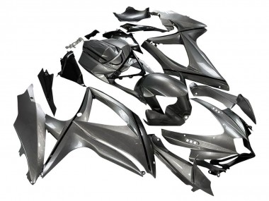 Suzuki GSXR 600 / GSXR 750 Motorrad Verkleidung 2008-2010 - Matt Grau Schwarz