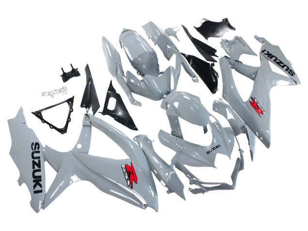 Suzuki GSXR 600 / GSXR 750 Motorrad Verkleidung 2008-2010 - Glanzendes Grau