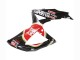 Suzuki GSXR 600 / GSXR 750 Motorrad Verkleidung 2008-2010 - Glanzendes Schwarz Rot Weiss Motul Lucky Strike