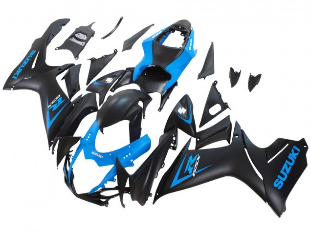 Suzuki GSXR 600 / GSXR 750 Motorrad Verkleidung 2011-2024 - Blau Matt Schwarz