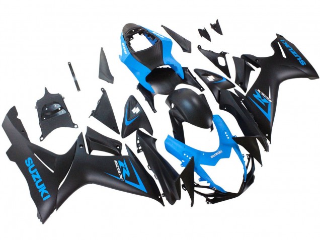 Suzuki GSXR 600 / GSXR 750 Motorrad Verkleidung 2011-2024 - Blau Matt Schwarz