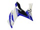 Yamaha YZF R3/R25 Motorrad Verkleidung 2015-2018 - Weiss Blau Schwarz Rennen