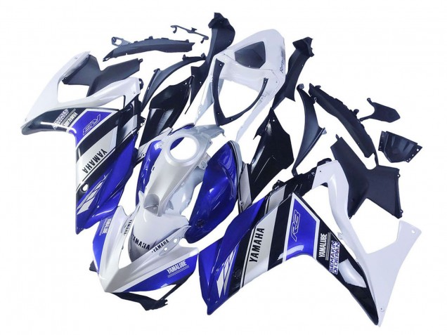 Yamaha YZF R3/R25 Motorrad Verkleidung 2015-2018 - Weiss Blau Schwarz Yamalube
