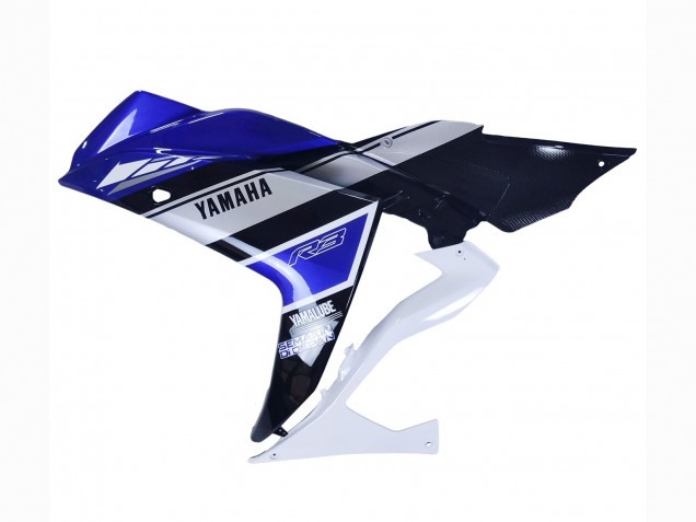 Yamaha YZF R3/R25 Motorrad Verkleidung 2015-2018 - Weiss Blau Schwarz Yamalube