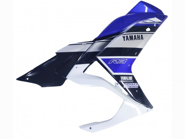 Yamaha YZF R3/R25 Motorrad Verkleidung 2015-2018 - Weiss Blau Schwarz Yamalube