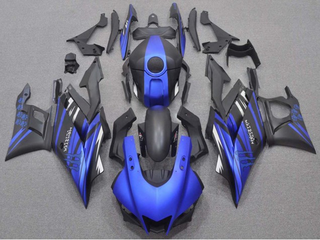 Yamaha YZF R3/R25 Motorrad Verkleidung 2019-2021 - Blau Matt Schwarz Monster