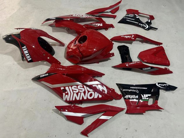 Yamaha YZF R3/R25 Motorrad Verkleidung 2019-2021 - Dunkel Rot Weiss Silber Schwarz Valsir